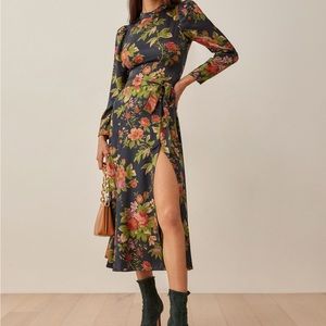 Beautiful silky floral dress from Reformation